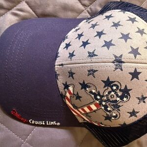 Disney Cruise Line Navy and Beige Star Cap